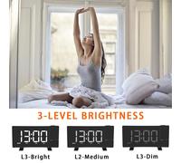 Radiosveglia Proiezione digitale Schermo curvo LED Desktop Radio FM Home