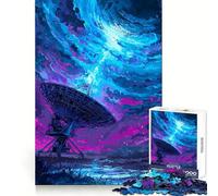 Radiotelescopio sotto un cielo cosmico vorticoso - Puzzle da 1000 pezzi per adolescenti - Stimola la memoria - Rilassamento delicato - Taglio premium - Sorpresa di compleanno (38x52cm)