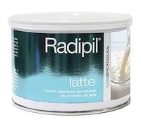 Radipil, Ceretta Depilatoria Professionale alle Proteine del Latte, per Pelli Sensibili - Vaso da 400 Ml