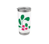 RADISHES CRAZY RADISHES Divertente Sano Verdure Biologiche Rosa Rosso Verde Bicchiere termico in acciaio inox doppia parete