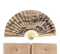 raditional Foldable Vintage, Giant Wall Fans, Chinese Style Decorative Fan, Elegant Oriental Performance Fan, Large Photography Prop Decor For Music Festival Dance Party Living Room