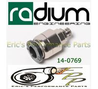 Radium 14-0769 1/4in Push-To-Connect Vuoto Porta Adattatore (Attillato Solo)