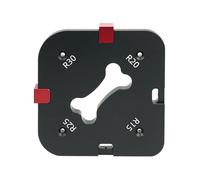 Radius Jig Router Template, alluminio Alloy Templates, Round Corner Guide, Precision Trimming Tool for Clean Curved Edges, Professional Tables, Workshop, Wood Shop, Carpentry Room