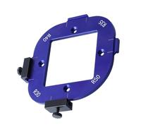 Radius Jig Router Templates, Aluminum Alloy Arc Template, Round Cutting Template, Portable Corner Jig, Portable Corner Radius Positioning Jig for Woodworking, Designed to Help Easily Create Accurate