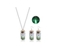 RadiVibe Adotta una collana fantasma che si illumina al buio orecchini fantasma di Halloween spettrale collane con ciondolo per costumi di Halloween accessori per feste gioielli per donne uomini