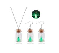 RadiVibe Adotta una collana fantasma che si illumina al buio orecchini fantasma di Halloween spettrale collane con ciondolo per costumi di Halloween accessori per feste gioielli per donne uomini