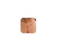 RadiVibe Collana gotica nera per le donne collane Lariat per le donne accessori gotici collana goccia di sangue costume vampiro, Metallo, Nessuna pietra preziosa