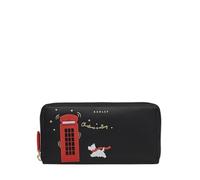 RADLEY Christmas is Calling - Portafoglio con cerniera in pelle nera
