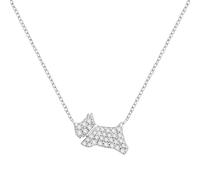 RADLEY Collana da donna in argento Sterling con ciondolo a forma di cane che salta