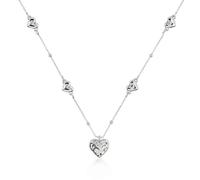 RADLEY Collana da donna placcata in argento con ciondolo a forma di cuore martellato