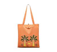 RADLEY London - Borsa per la spesa pieghevole da donna Paradise Palms, realizzata in tessuto riciclato color pesca