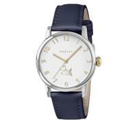 RADLEY Orologio da donna placcato argento con cinturino in pelle blu navale RY21992A
