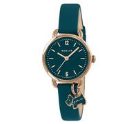 RADLEY Orologio RY21932A placcato oro rosa con ciondolo a forma di cuore e cinturino in pelle color foglia di tè