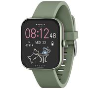 RADLEY Smart Watch Series 32 da donna con chiamata Bluetooth, fitness tracker per la salute, 1,8 pollici, frequenza cardiaca, monitoraggio del sonno, cinturino in silicone verde oliva scuro,
