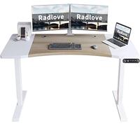 Radlove Desk, scrivania elettrica regolabile in altezza, con 4 controlli di memoria e tecnologia anticollisione (76 x 160 cm, Quercia)