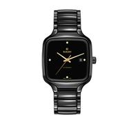 RADO, ,Accessories ,Donna ,Nero ,ONE SIZE Orologio Automatico Quadrato con Diamanti