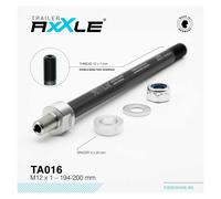 Radoxx Asse Passante M12x1.0 194-200 Mm Black / Silver