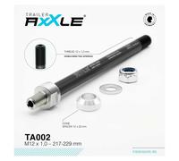 Radoxx Asse Passante M12x1.0 217-229 Mm Black / Silver