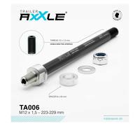Radoxx Asse Passante M12x1.5 223-229 Mm Black / Silver