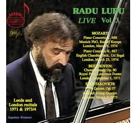 Wolfgang Amadeu Radu Lupu: Live: Leeds and London Recitals 1971 & 1973/74 - (CD)