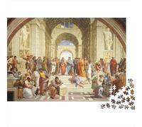 Raduno Filosofico Greco Antico Puzzle 1000 Pezzi Gioco di Puzzle 1000 Pezzi Carta per Adulti Stile Educativo Artistico Relax Famiglia Regalo Decorazione Casa 52x38cm/1000pcs