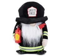 Rae Dunn Fireman Gnome Appreciation Gifts Farmhouse Kitchen Decoration Stuffed Gnomes Decorations for Home Plush Shelf Fig