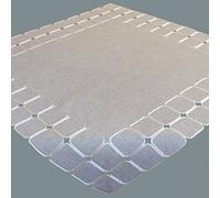 Raebel Tovaglia grigia 85 x 85 cm grigio chiaro ecru ricamo a gomito quadrato coperta natalizia decorazione centrotavola