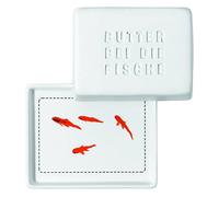 Räder Piattino da Burro con Scritta “Butter bei Die Fische”