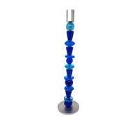 Räder Tavolo Candele Lampadario Supporto Blu Vetro Alluminio 40 CM