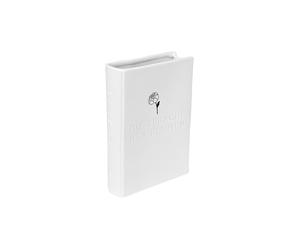 RAEDER Vaso STORIE DI NATURA 13x4x18,5cm Fioritura bianco