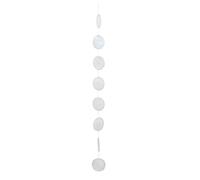 Räder [W] [W] Collana da ricamo a forma di fiocco di neve bianco, lunghezza: 120 cm