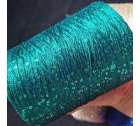 RAEF 500g Estate Ghiaccio Seta Paillettes Filato Speciale Linea Mercerizzata Fai da Te 2mm Paillettes Filati per Maglieria A Mano Filo Bambola Maglione Linea di Lavoro a Maglia