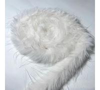 RAEF 6X100 cm Imitazione Pelliccia di Struzzo Striscia Soffice Pelliccia Striscia Decorativa Materiale di Abbigliamento Cucito con Cappuccio Cappotto Fai da Te Accessori Decorativi