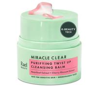 Rael Miracle Clear Cleansing Balm - Makeup Remover, Twist-Up Face Cleanser, Double Cleanse, Non-Comedogenic, with Rice Bran & Jojoba Oils, Vegan, Korean Skin Care, All Skin Type (50 ml)