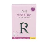 Rael Tamponi Biologici In Cotone Con Applicatore Lungo Regular, 16 Pezzi