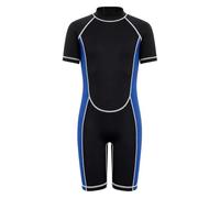 Raenseen Bambina Nuotare Tuta Immersione Ragazzi E Ragazze Cerniera sul Dorso Tuta da Immersioni Impermeabile One Piece Swimsuit Kitesurf Nero 7-8 Anni