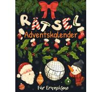 Rätsel Adventskalender für Erwachsene: Weihnachtskalender mit 72 Rätseln in großer Schrift inkl. Sudoku, Kreuzwort- & Wortsuchrätseln