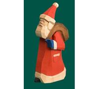 Räuchermann Babbo Natale Apprendista Piccolo Intagliato