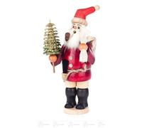 Räuchermann Babbo Natale BxHxT 11 cmx26 cmx13 cm NUOVO Erzgebirge Rauchmann