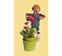 Räuchermann Giardiniere Altezza= 28Cm Nuovo Figura Di Fumo Fumatore