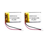 RAEWSTCO 2PCS 3.7V Batteria 401525 LiPo 3.7V 120mAh 0.45Wh 1S 5C Liter Energy Battery per l'elettronica Ricaricabile Telefono Portatile Smartwatch Orologio GPS