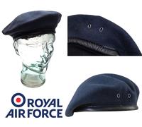 RAF Basco Maglia Lana Grigio Blu Con Pelle Cerchio & Distintivo Asole Asst Nuovo