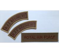 RAF Coyote Insignia 1 X Giropetto Nastro Barrette 1 Paio Spalla Titoli British