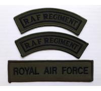 RAF Oliva Insignia 1 X Giropetto Nastro/Barrette 1 Paio Spalla Titoli British