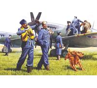 ICM 48081 - RAF Pilots und Ground Personnel, 1939-1945, colore: Nero