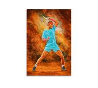 Rafael Nadal Tennis Player Color Art - Stampa da parete, decorazione moderna per camera familiare, 60 x 90 cm