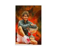 Rafael Nadal Tennis Player Color Fan Art - Stampa da parete, decorazione moderna per camera familiare, 30 x 45 cm
