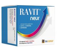 RAFARMA di Alfio Rapisarda Srl Integratore Ravit Neur con Acetil L-carnitina, 30cpr+30cps