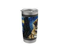 Rafeiro do Alentejo Cane Van Gogh Notte Stellata Bicchiere termico in acciaio inox doppia parete