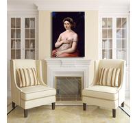 Raffaello la fornarina design quadro stampa tela dipinto telaio arredo casa